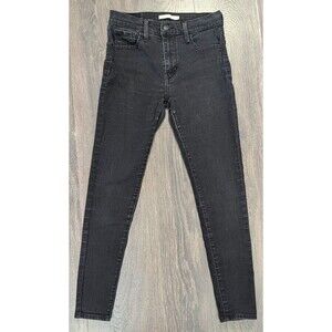 Levi's 720 High Rise Super Skinny Women's Jeans Black Label Size 28 (402)
